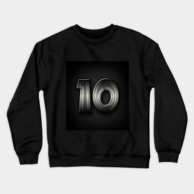 Number 10 Crewneck Sweatshirt by Spinkly